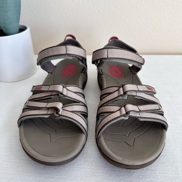 Teva Light Brown Adjustable Ankle Strap Sport Sandals Women’s 9 - Picture 8 of 14
